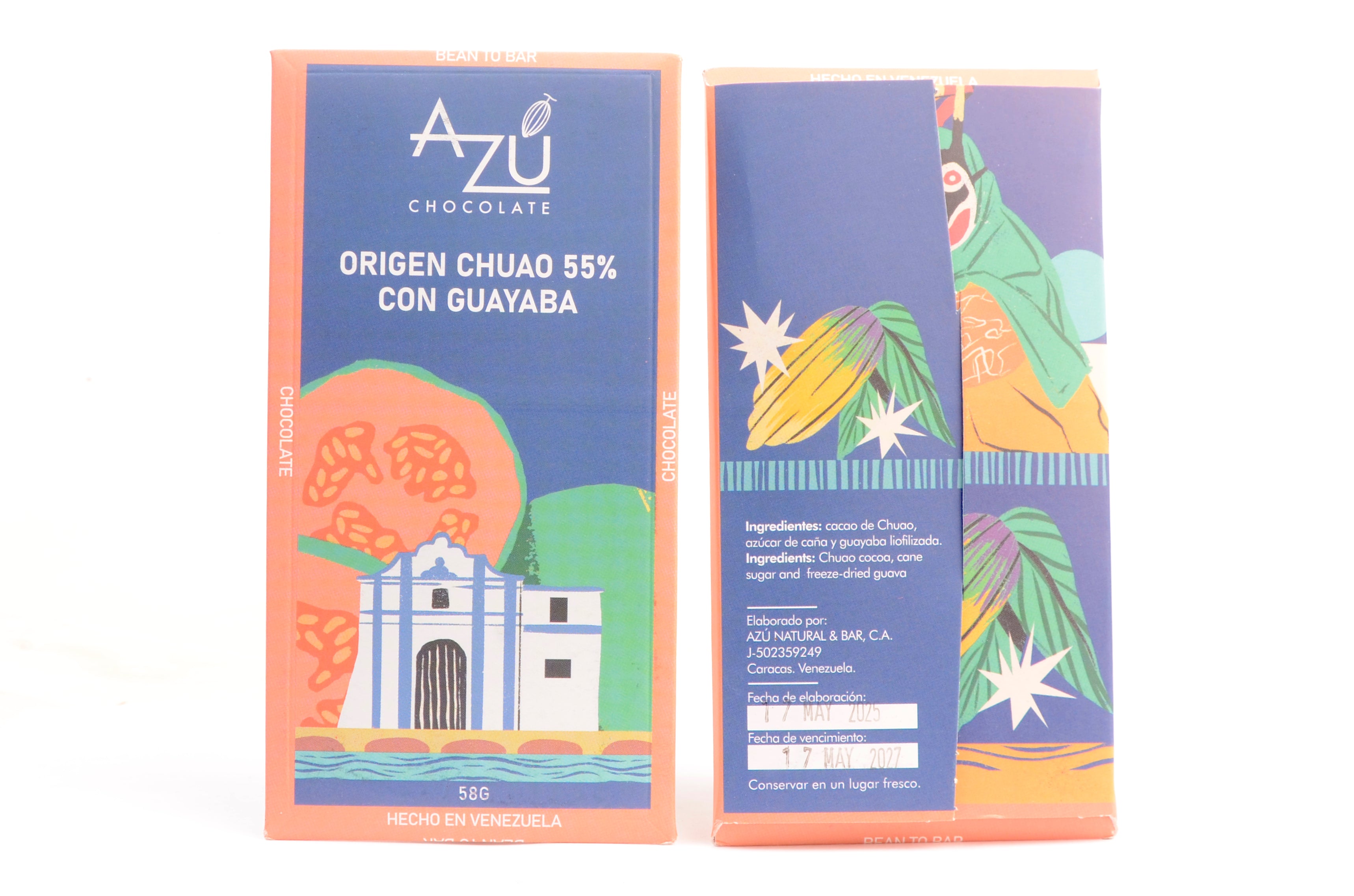 Azu Chocolate 55% Dark Chocolate with Guava