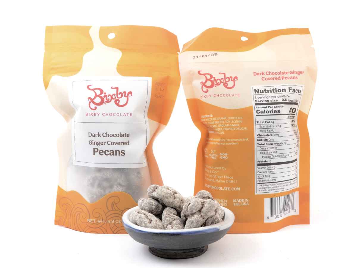 Bixby Chocolate Ginger Pecans