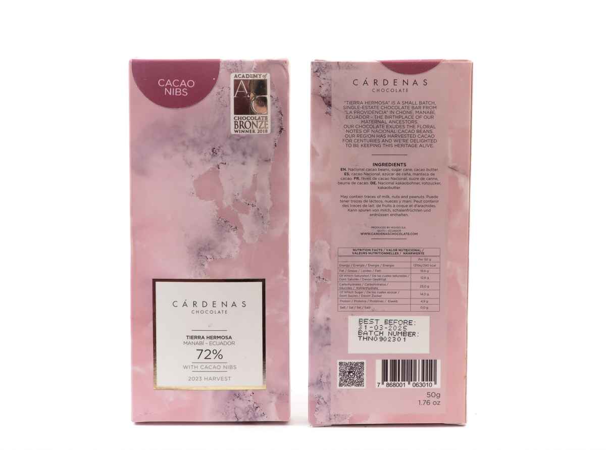 Cardenas Nibs 72%