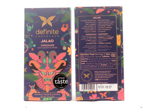 Definite Chocolate Jalao - Coconut & Ginger