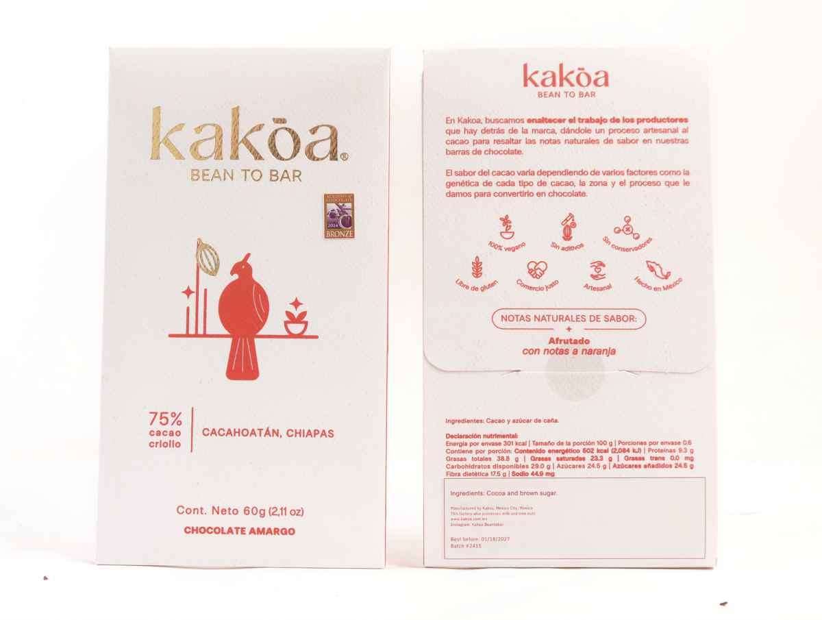 Kakōa Mexico 75% Dark Chocolate