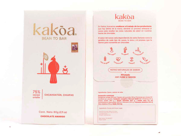 Kakōa Mexico 75% Dark Chocolate