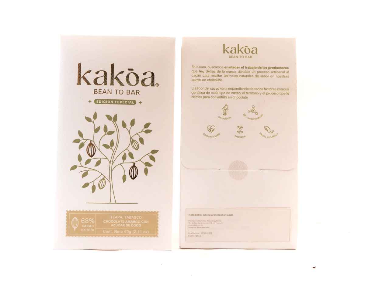Kakōa Mexico 68% Coconut Sugar Dark Chocolate