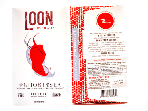 Loon Chocolate Ghost Pepper & Maine Sea Salt Dark
