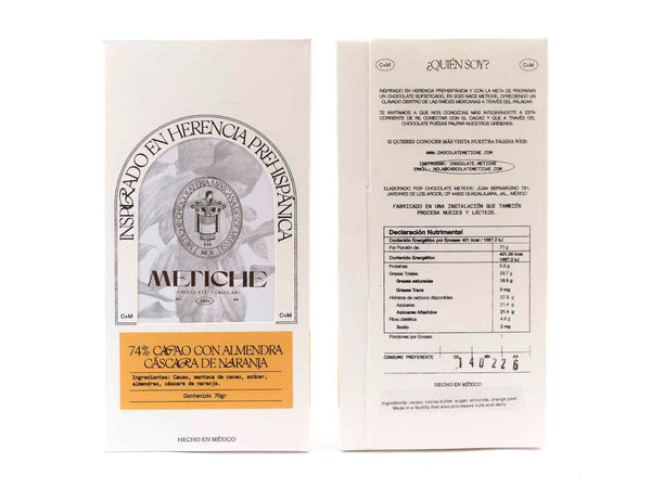 Metiche Almonds and Orange, Mexico 74%