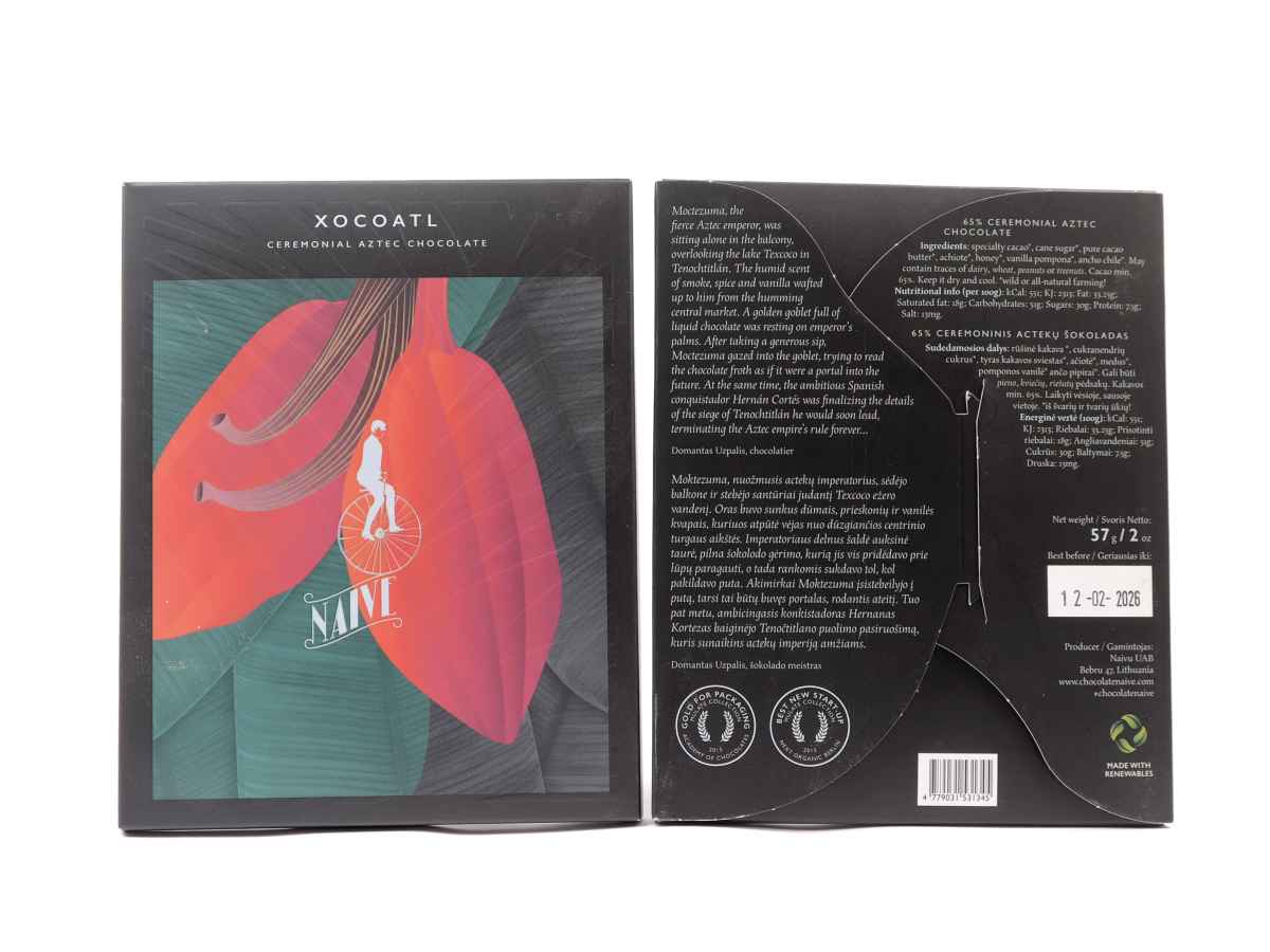 Naive Xocoatl Aztec Chocolate 65% Dark