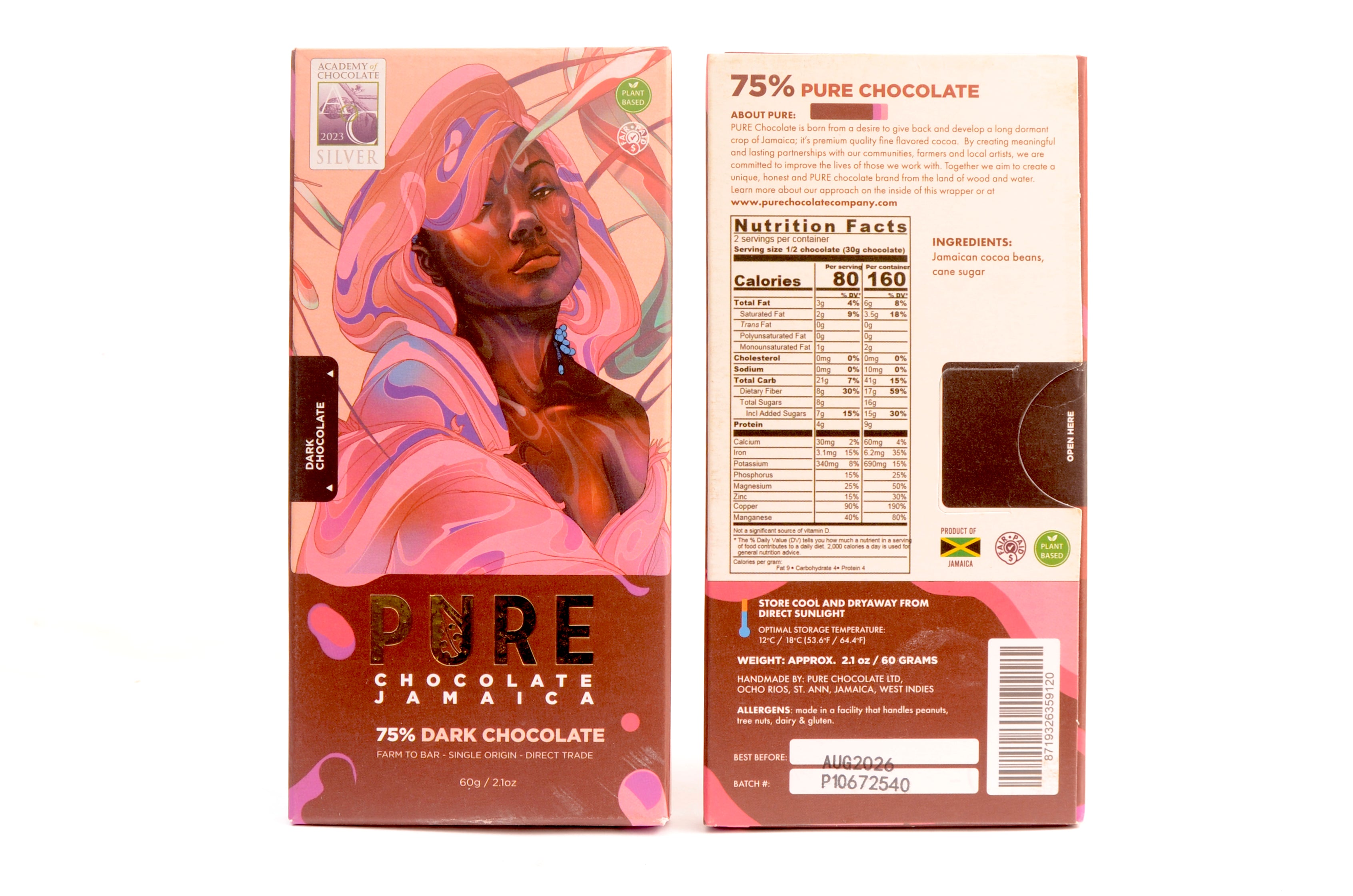 PURE Chocolate 75% Dark Chocolate