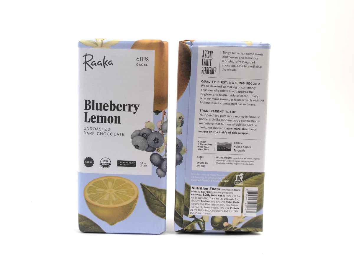 Raaka Blueberry Lemon 60%