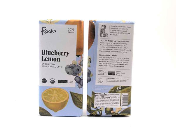 Raaka Blueberry Lemon 60%