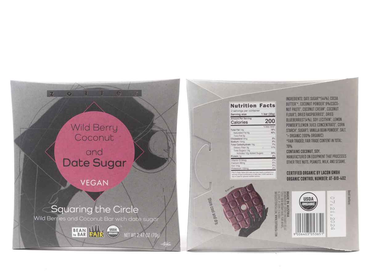 Zotter Wild Berry Coconut White