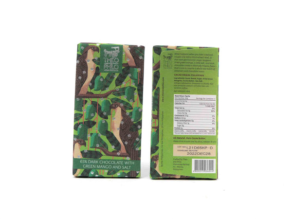 Theo & Philo 65% Dark Chocolate with Green Mango and Salt