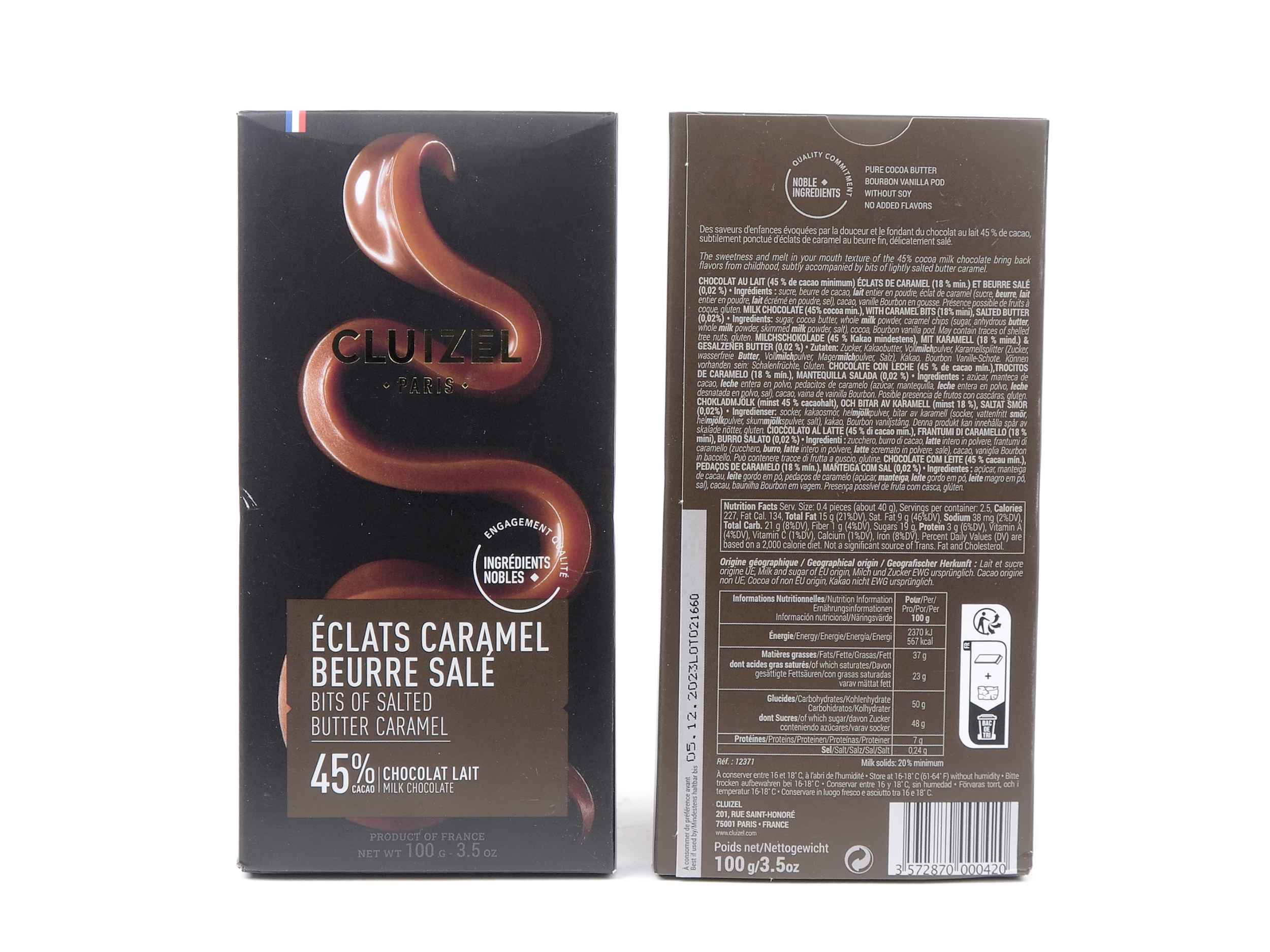 Michel Cluizel Milk Chocolate 45% Salted Butter Caramel
