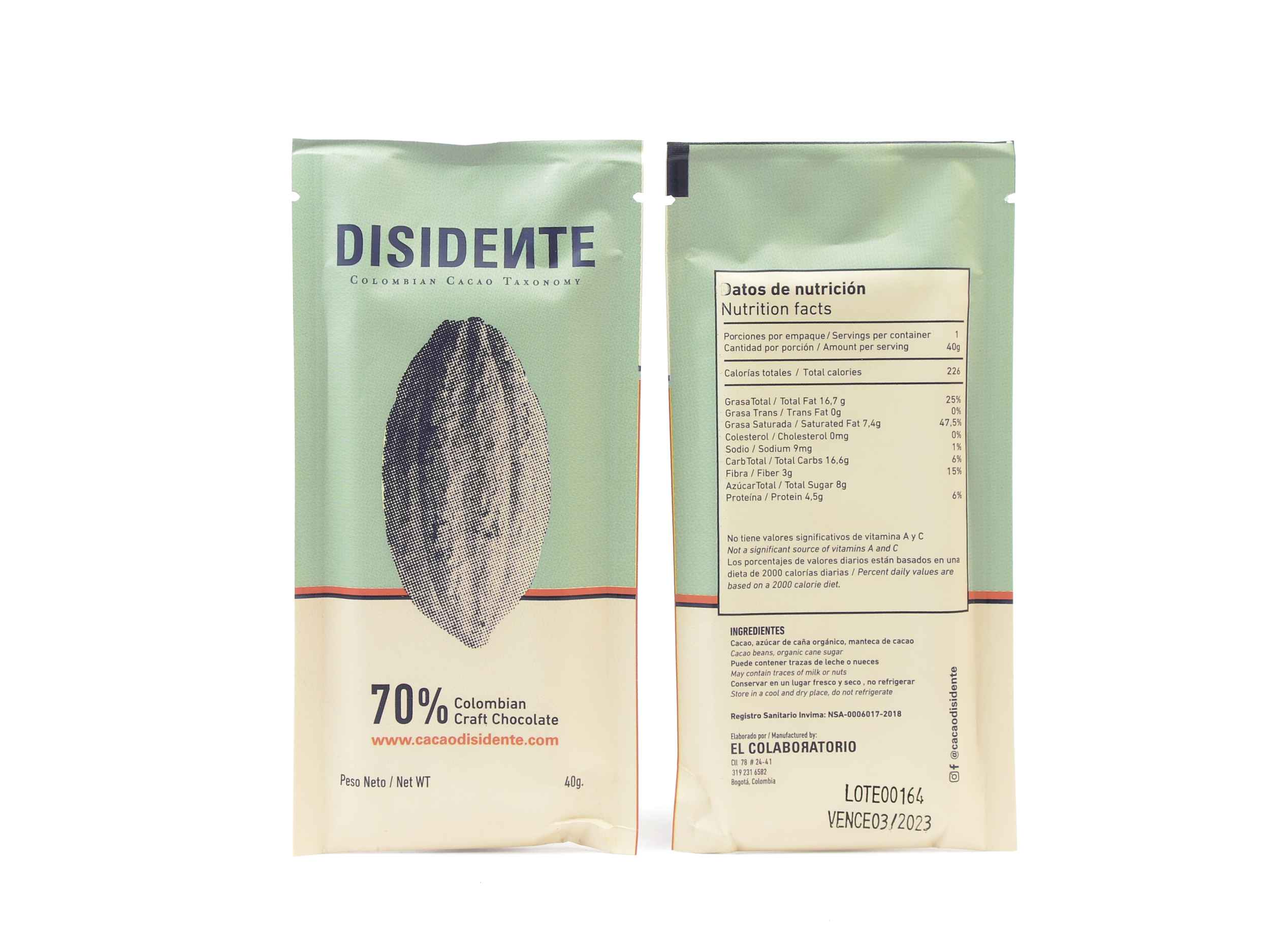 Disidente Colombia Dark 70%