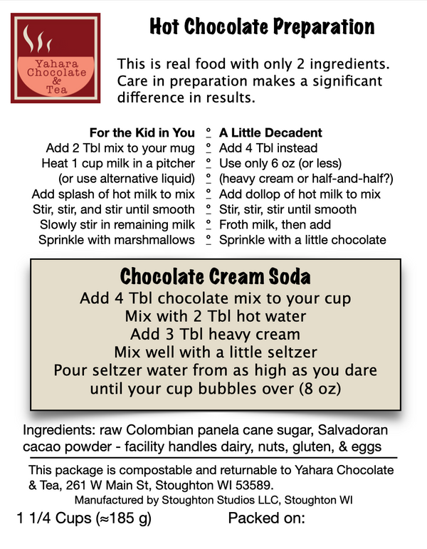 Yahara Hot Chocolate Mix