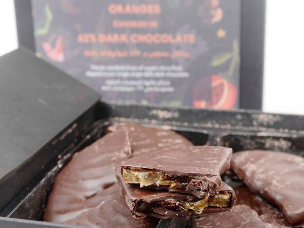 Mirzam Candied Oranges + Dark Chocolate
