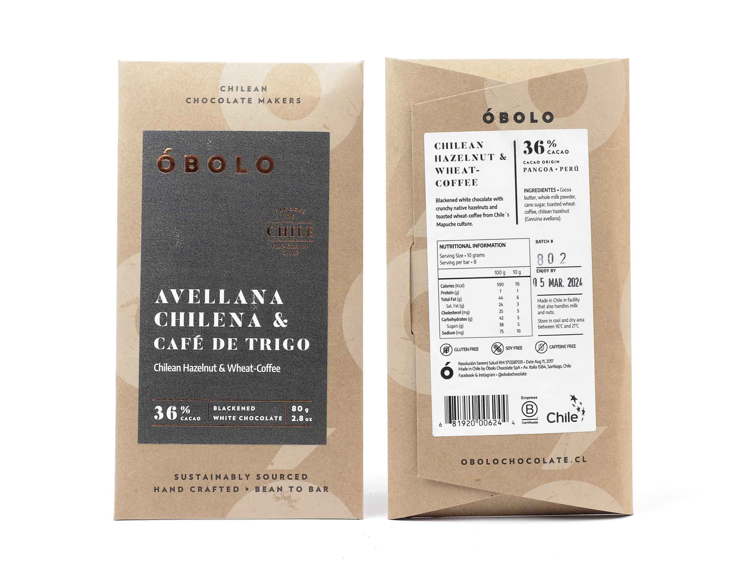 Óbolo Hazelnut Blackened White 36%