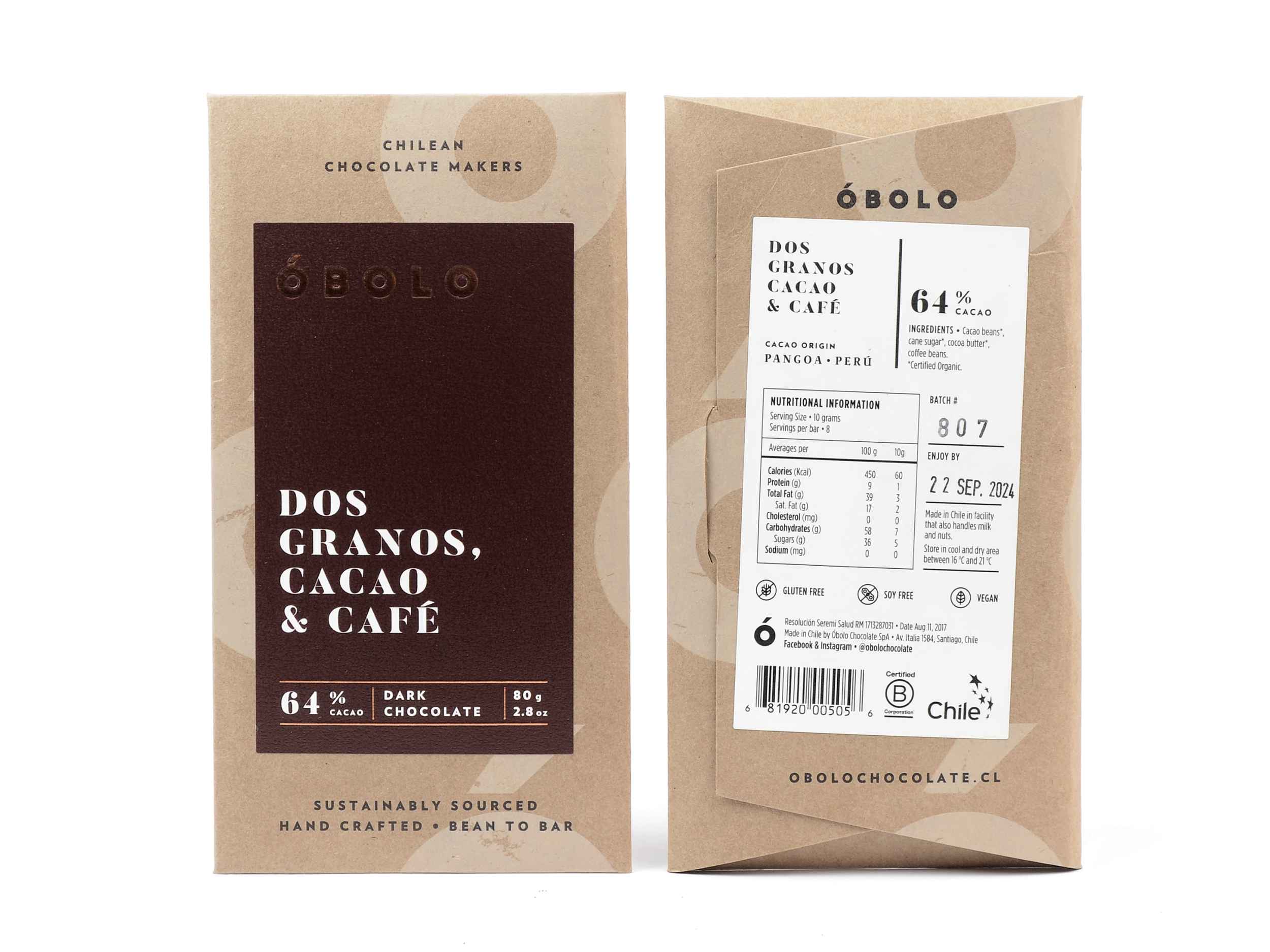 Obolo Coffee Dark 64%