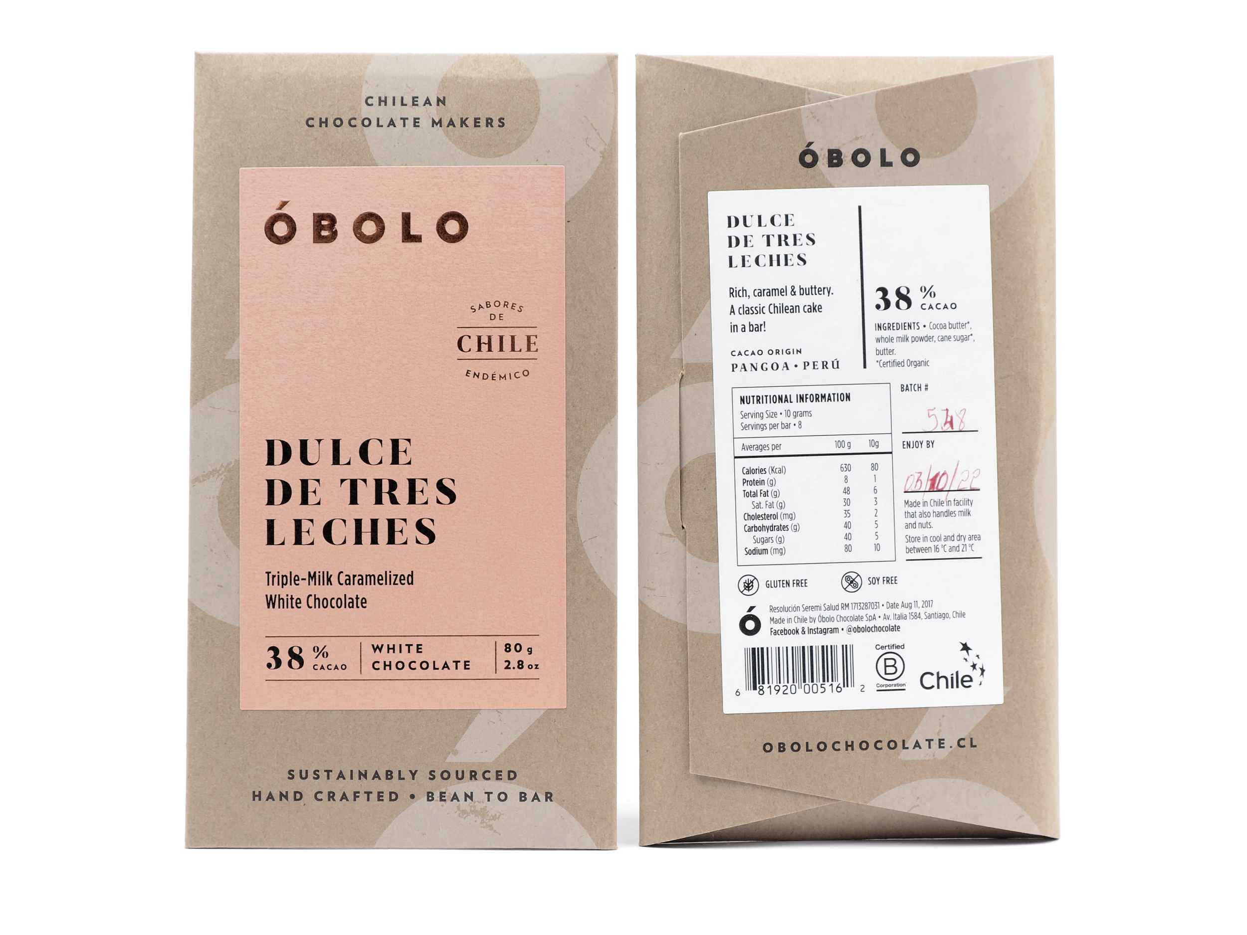 Óbolo Dulce de Tres Leches 38%
