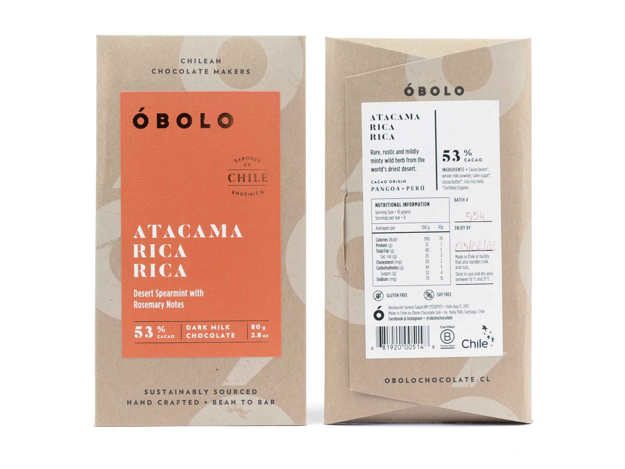 Óbolo Atacama Rica Rica (milk) 53%