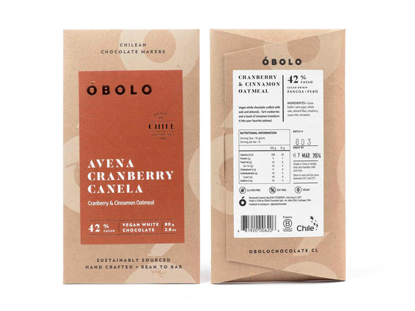 Óbolo Cranberry Cinnamon Oat White 42%