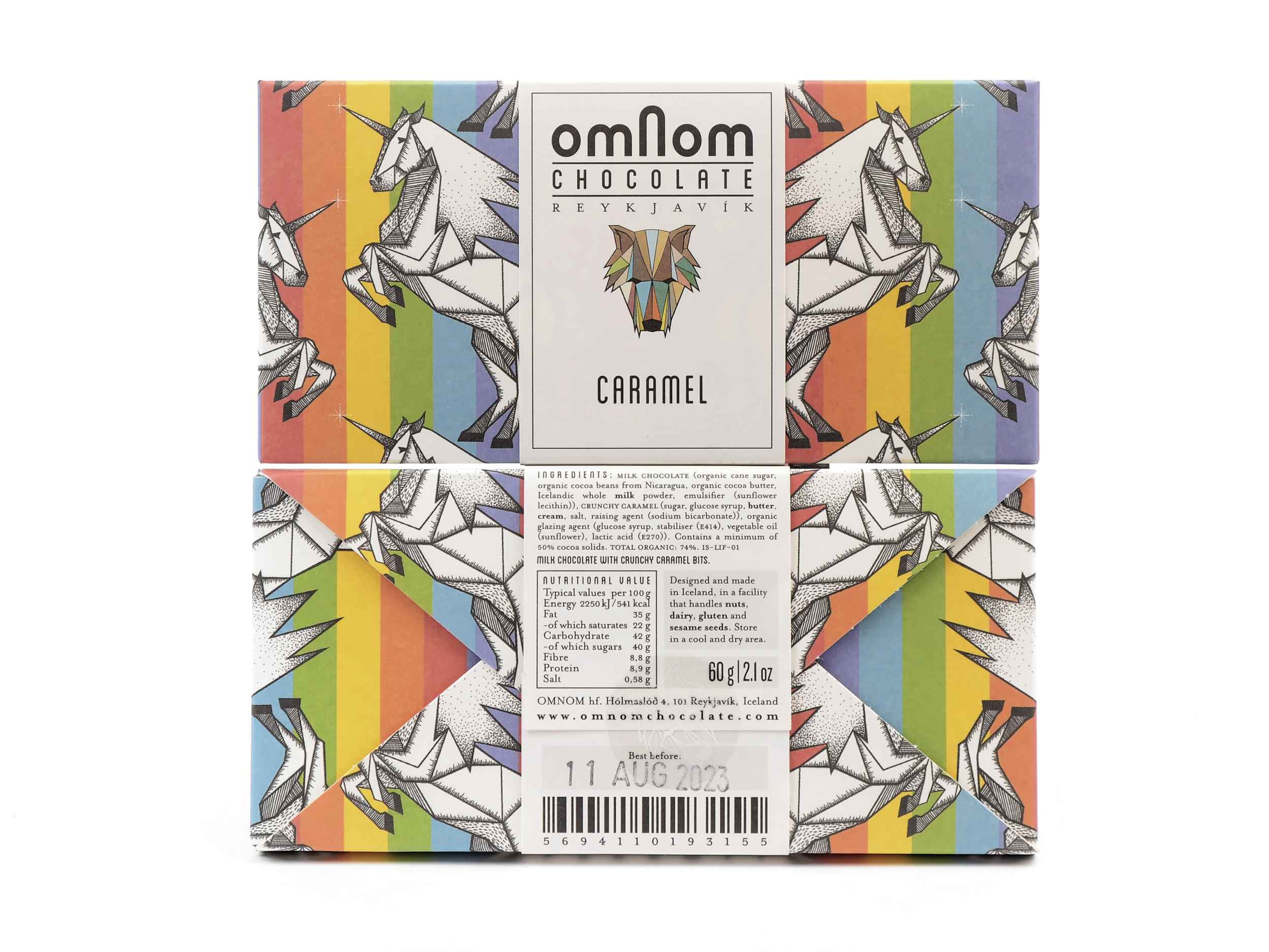 OmNom Caramel Pride Milk Chocolate 50%