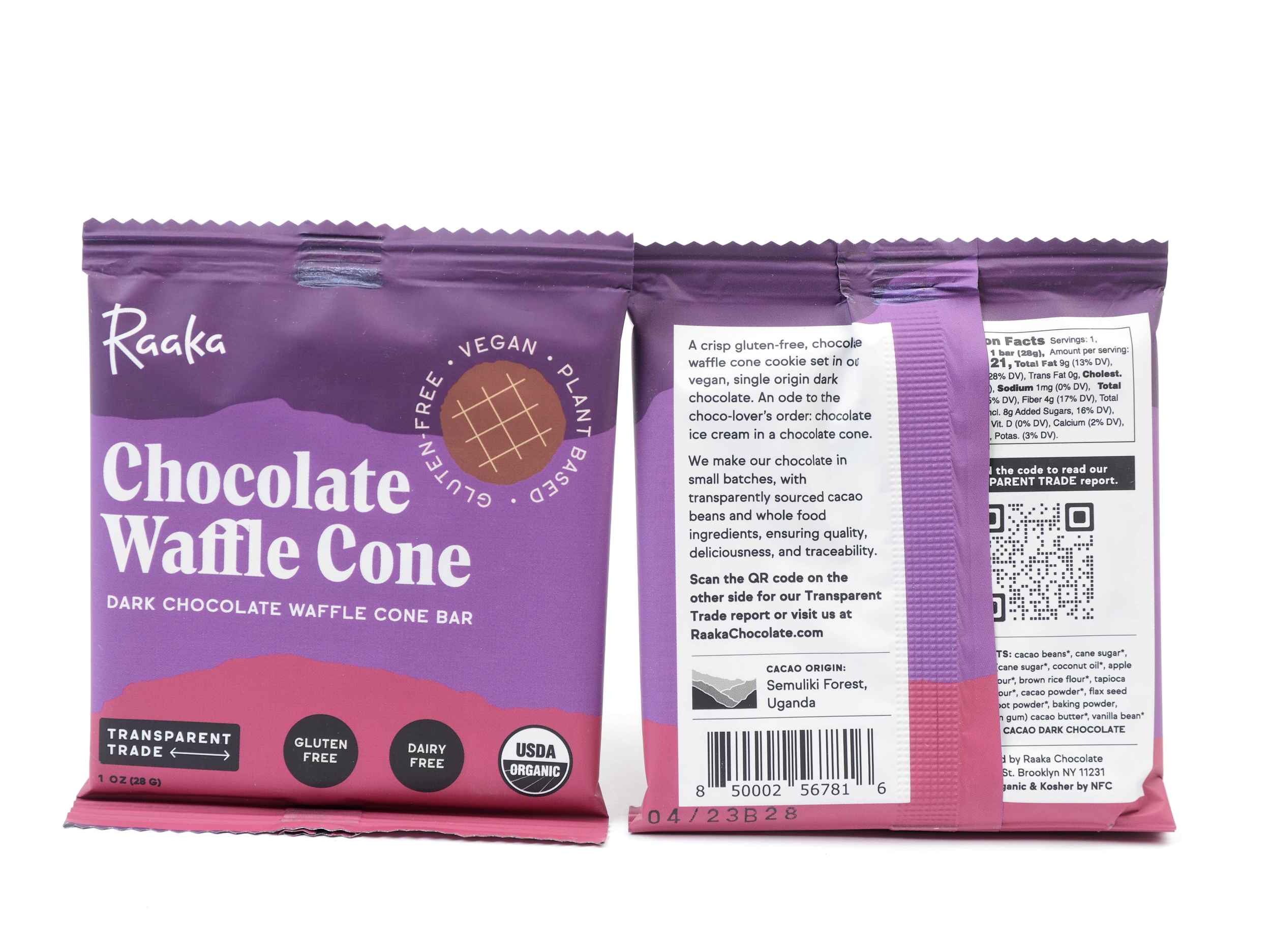 Raaka Dark Chocolate Waffle Cone