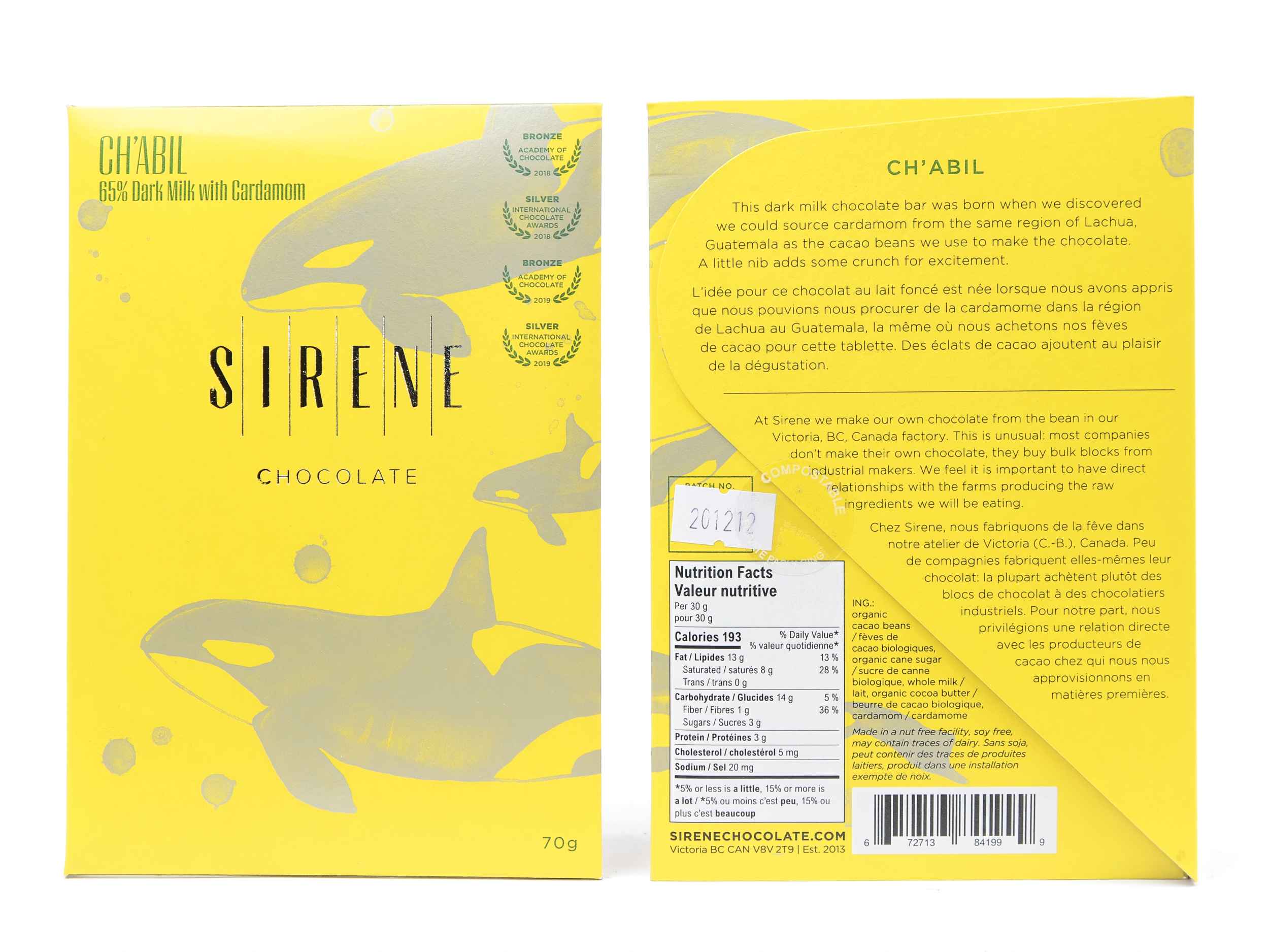 Sirene Ch'abil Milk 65%
