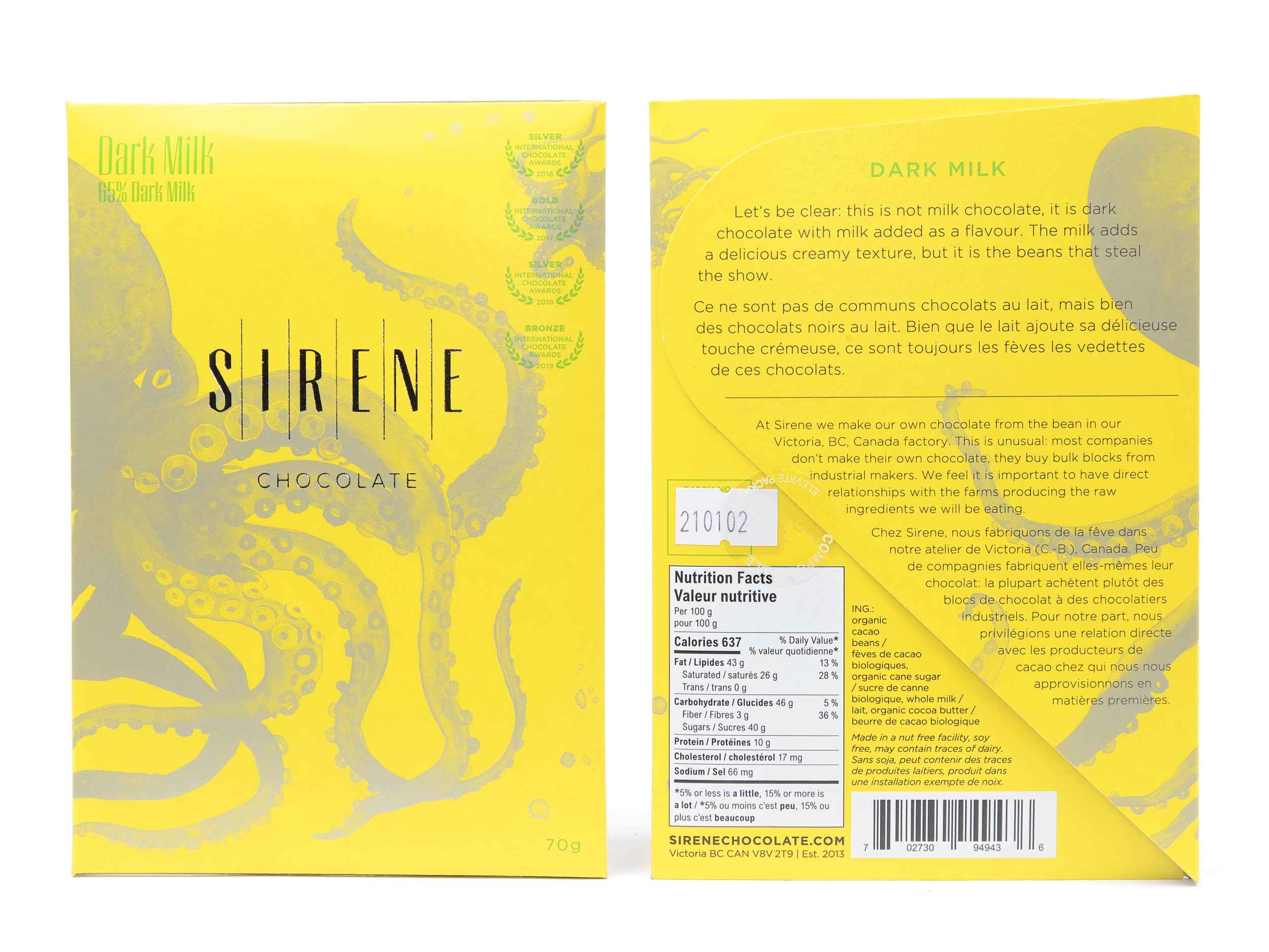 Sirene Dark Milk 65%