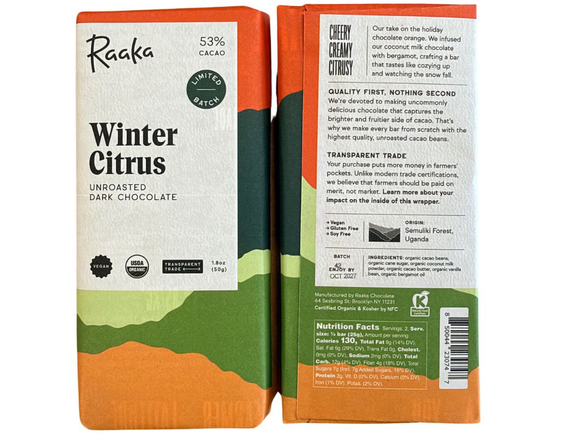 Raaka Winter Citrus 53% Dark Chocolate