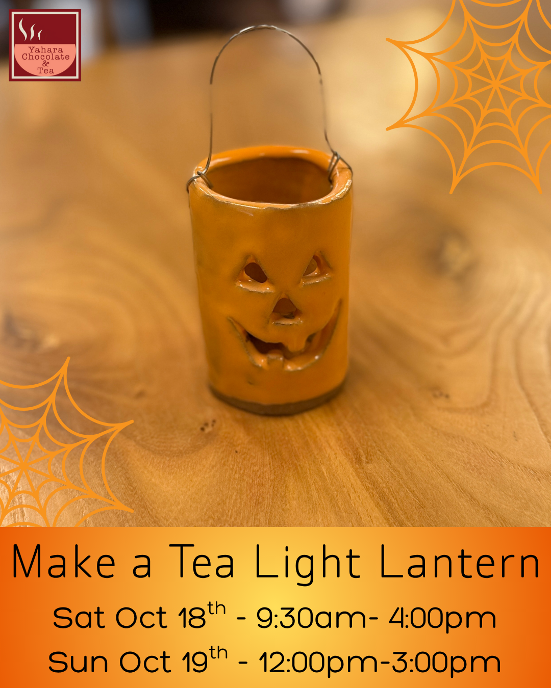 Make a Tea Light Lantern - October 18 & 19