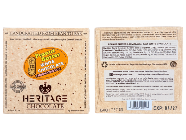 Heritage Chocolate Peanut Butter White Chocolate