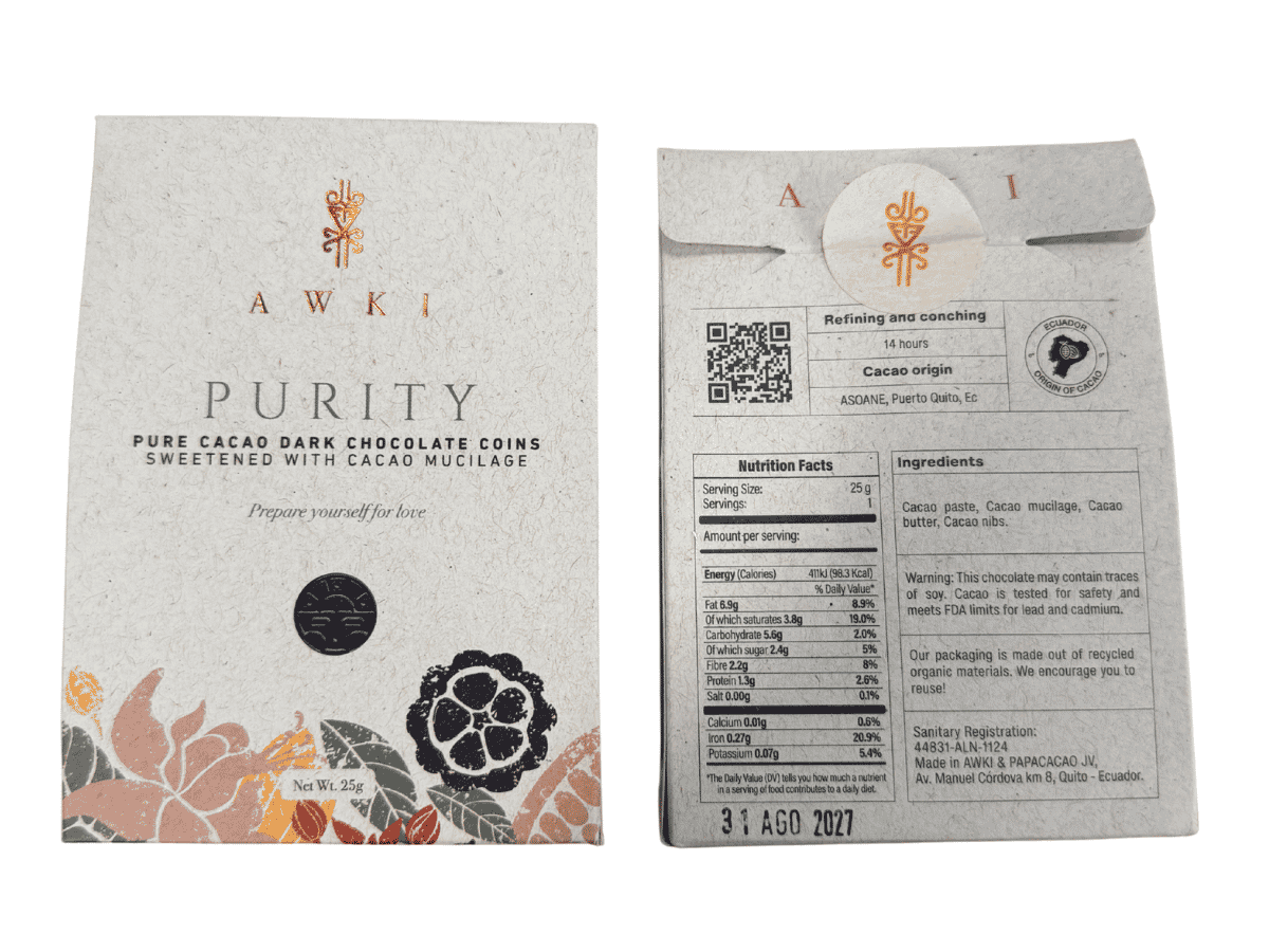Awki Purity Dark Chocolate Coins