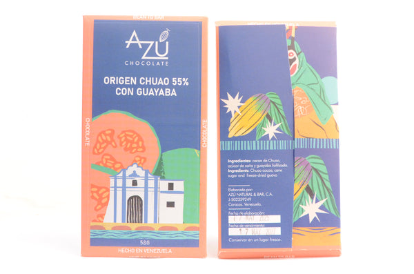 Azu Chocolate 55% Dark Chocolate with Guava