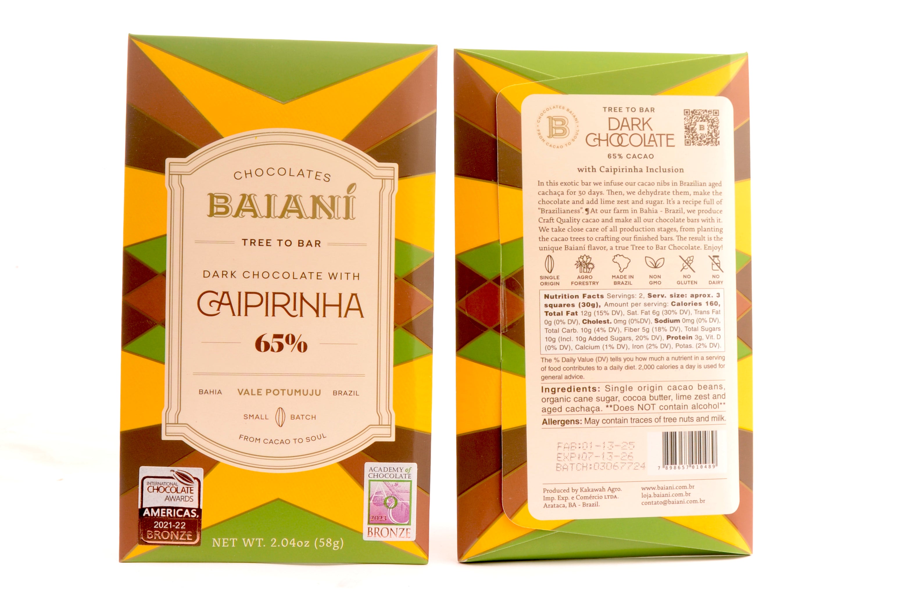 Baiani 65% Dark with Lime Zest