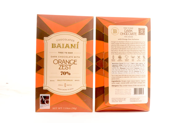 Baiani 70% Dark with Orange Zest