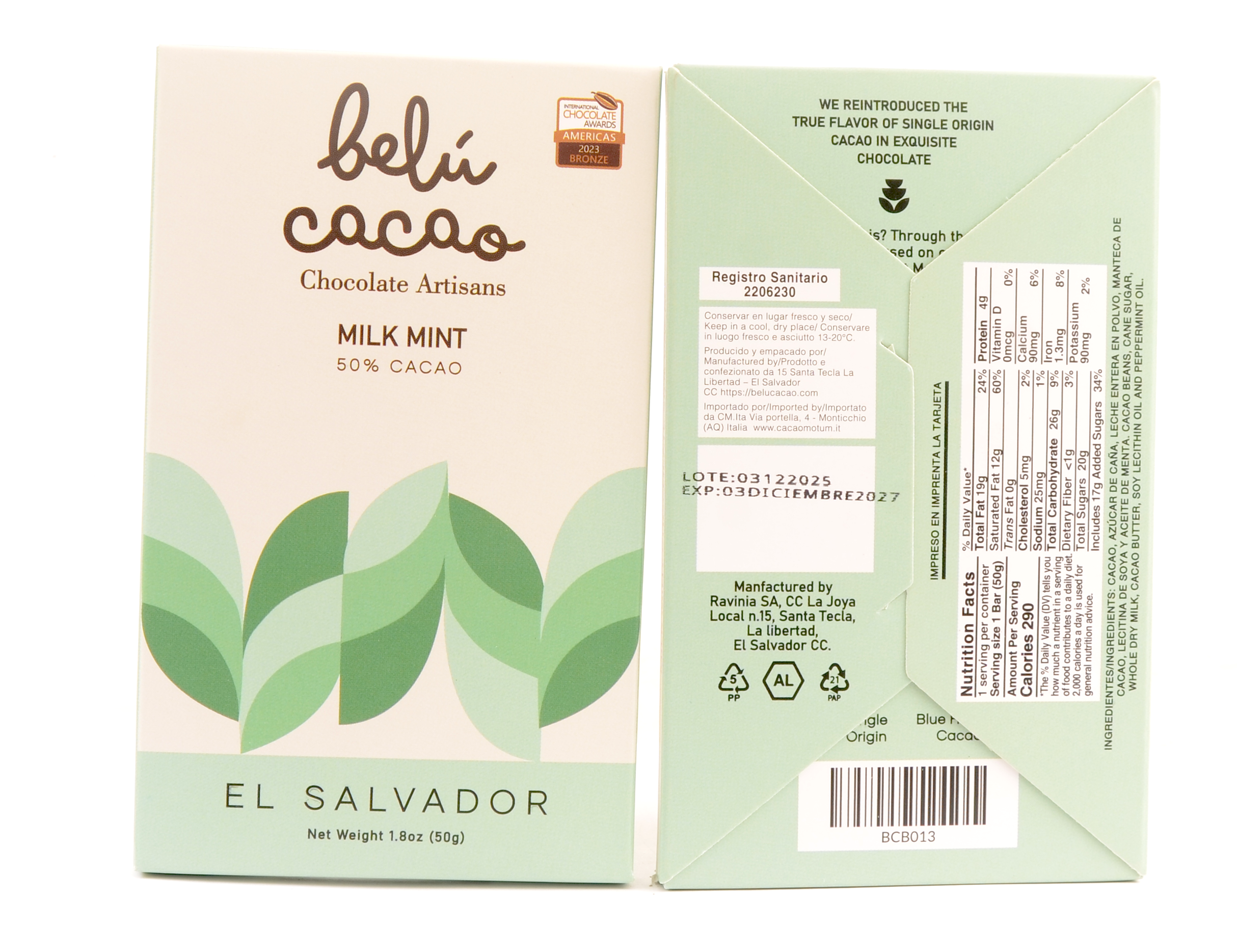 Belú Milk Mint 50%