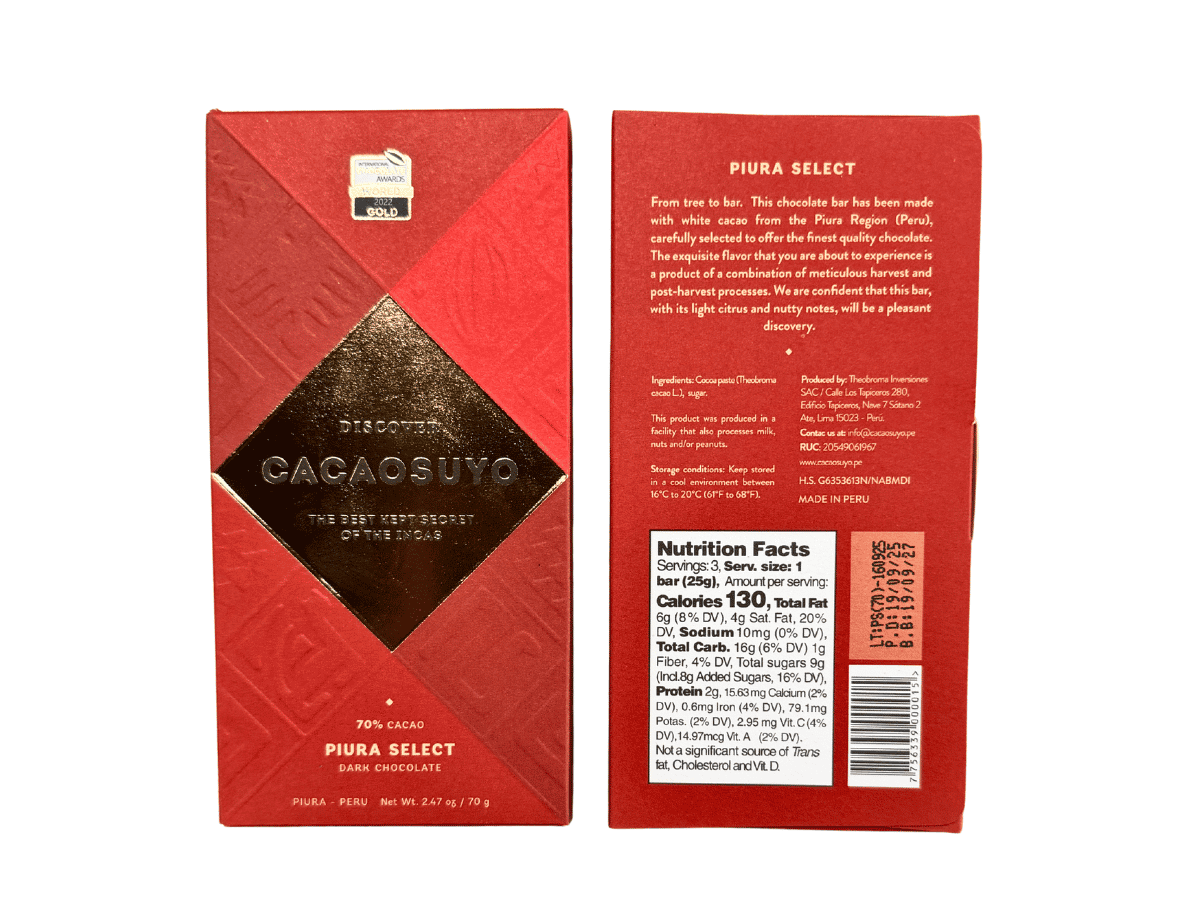 Cacaosuyo Piura Dark 70%