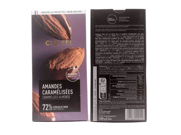 Cluizel Caramelized Almonds Dark 72%