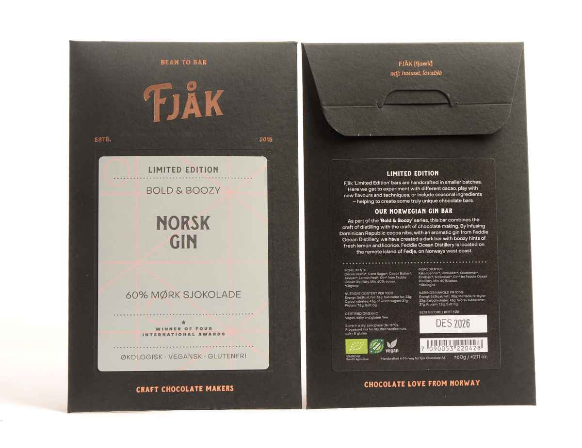 Fjåk Norsk Gin 60% Dark