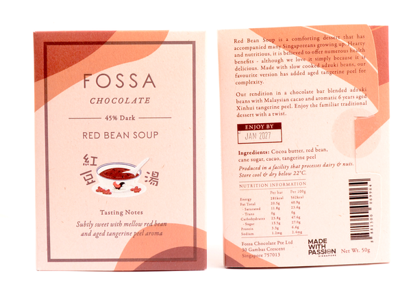 Fossa Red Bean Soup 45% Dark Chocolate