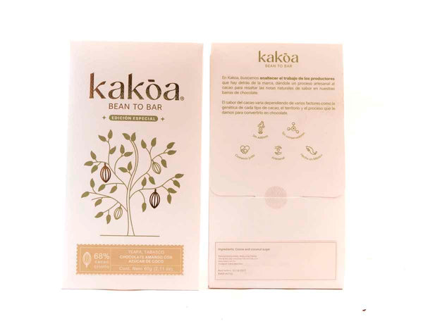 Kakōa Mexico 68% Coconut Sugar Dark Chocolate
