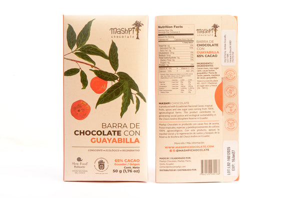 Mashpi Chocolate 65% Dark Chocolate with Guayabilla Fruit