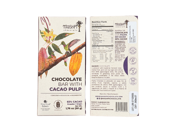 Mashpi Chocolate 65% Dark Chocolate with Cacao Pulp