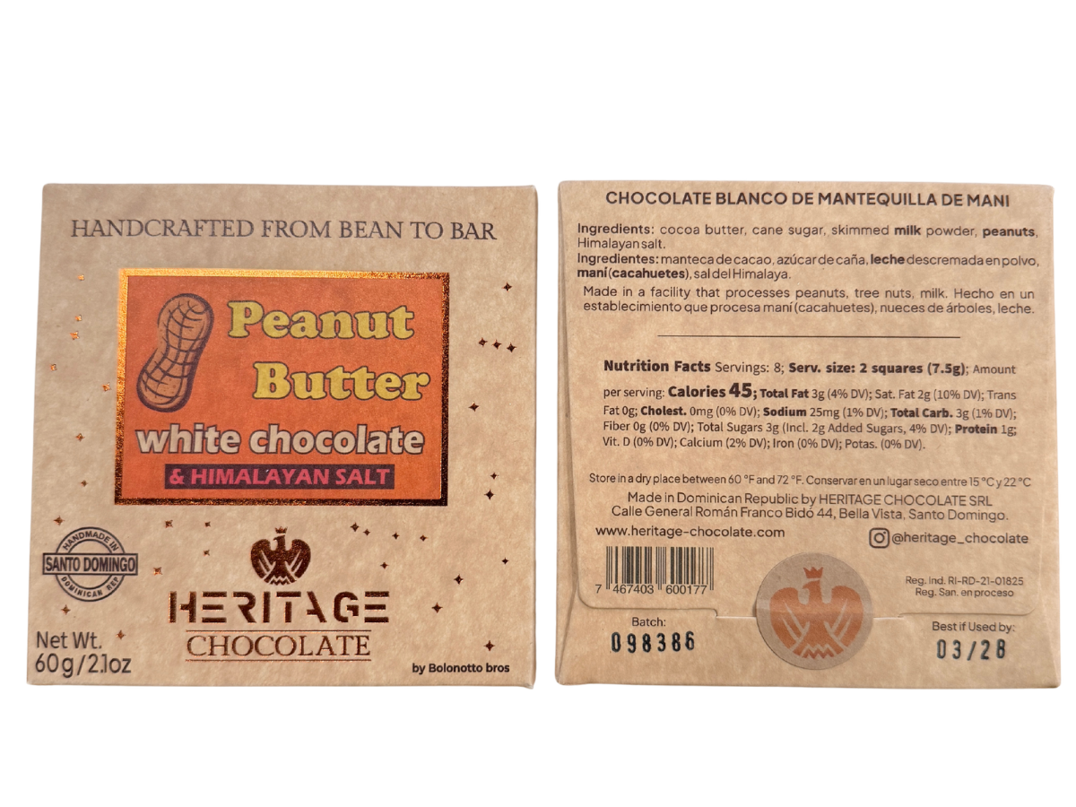 Heritage Chocolate Peanut Butter White Chocolate
