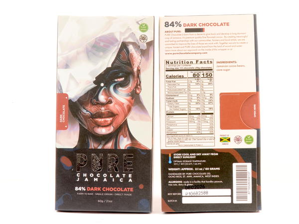 PURE Chocolate 84% Dark Chocolate