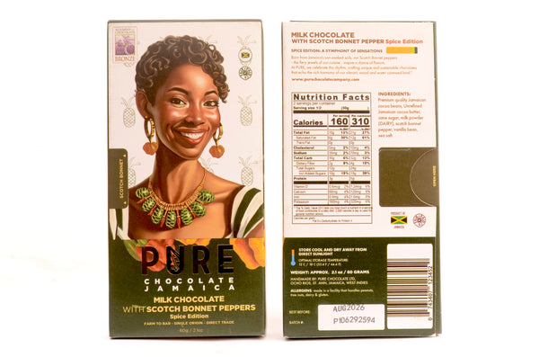 PURE Chocolate Milk Chocolate with Scotch Bonnet Pepper
