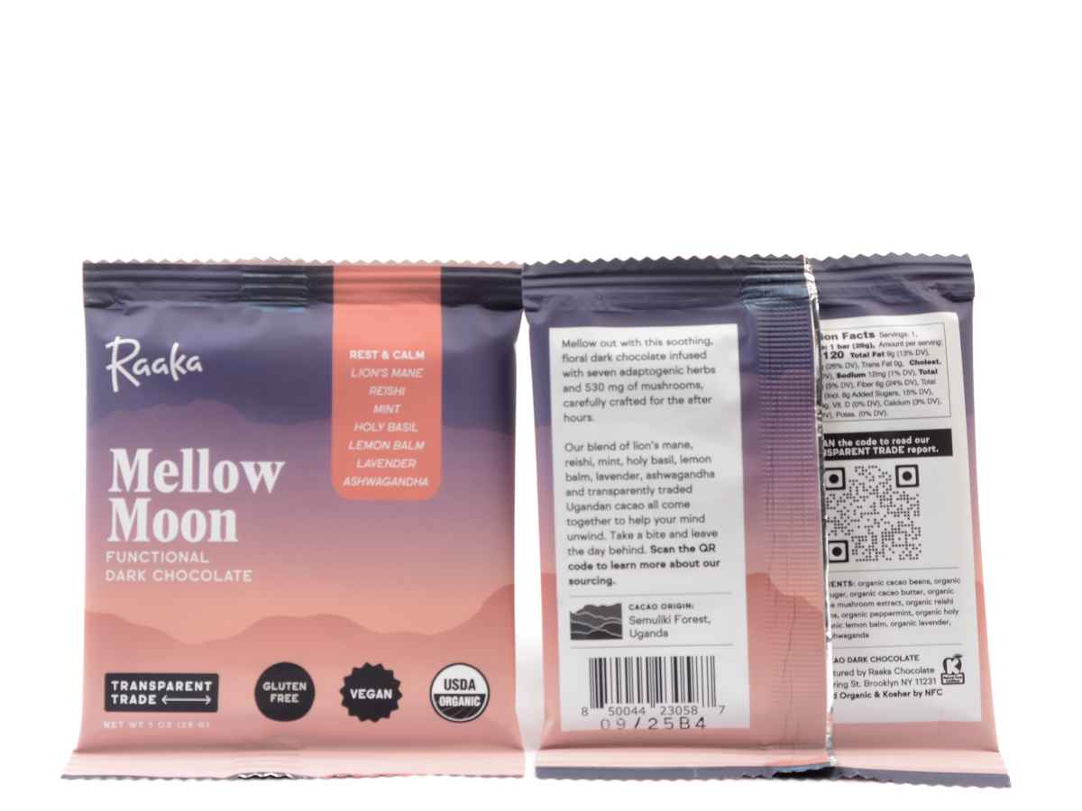 Raaka Mellow Moon Dark Chocolate Bar