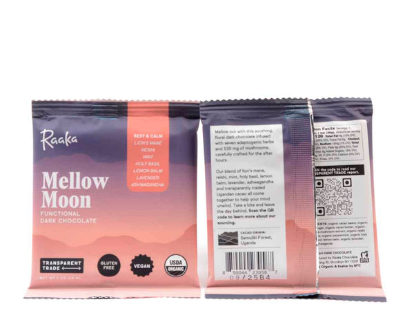 Raaka Mellow Moon Dark Chocolate Bar