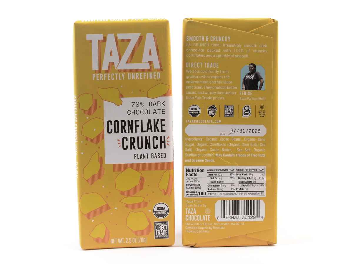 Taza Cornflake Crunch 70% Dark Chocolate