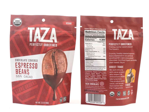 Taza Chocolate Covered Espresso Beans 55%